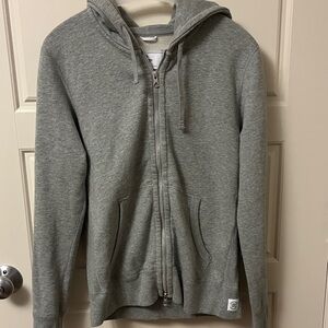 Reigning Champ Heather Gray Full-Zip Hoodie